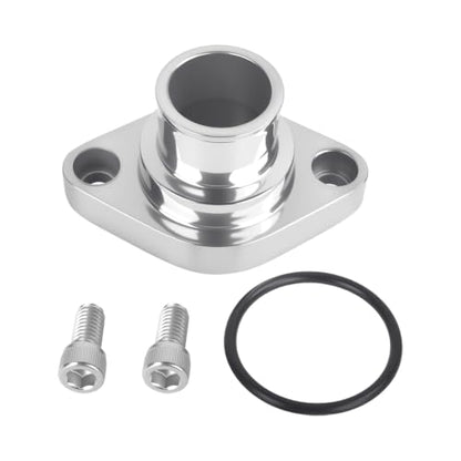 Straight Up Water Neck Aluminum Polished Thermostat Housing - color: Silver, size: 180 Degrees Style2