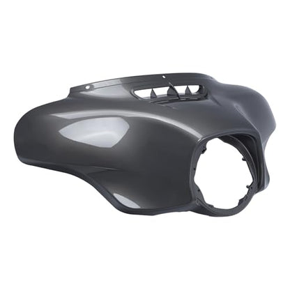 HR3 Industrial Gray Batwing Outer Fairing Body + Vent Trim Compatible with 2014-2023 Harley Touring Electra Glide Street Glide Ultra Limited - color: Industrial Gray