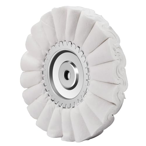 10" S-Shape Airway Buffing Wheel with One-Piece Hub（Super Fine） - color: Super Fine Polishing