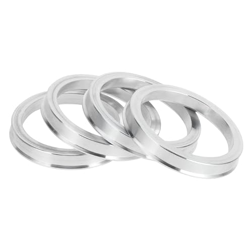 Hub Centric Rings, 59.5mm ID to 72.6mm OD Vehicle Wheel Hubrings Aluminum Alloy, 4 Pcs - size: 59.5mm to 72.6mm