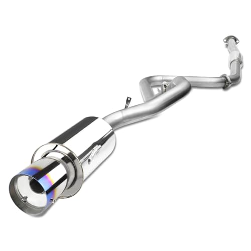 Auto Dynasty 4" Burnt Catback Exhaust System For 00-05 Mitsubishi Eclipse - color: Burnt Tip