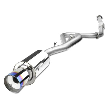 Auto Dynasty 4" Burnt Catback Exhaust System For 00-05 Mitsubishi Eclipse - color: Burnt Tip