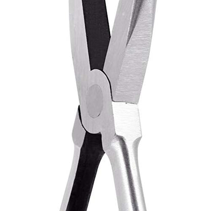 SPEEDWOX 11 Inches Long Reach Needle Nose Pliers Long Nose Pliers Straight Serrated Jaws - style: Straight