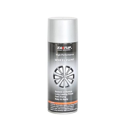 EASTUP Premium Twinkling Silver Metallic Acrylic Enamel Wheel Paint - Brilliant Finish, High Durability, Fade-resistant, Quick Drying Rim Coating Spray Paint. - color: 22#2588-Twinkling Silver