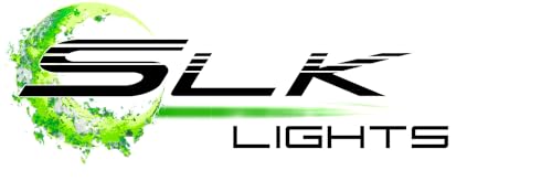 SLK-Lights VTX 5.75 inch Chrome Round LED Projector Daymaker Headlight with Bracket and Hardware - Easy to Install, Plug and Play Motorcycle Headlight for Honda VTX 1300, 1800 - color: Chrome