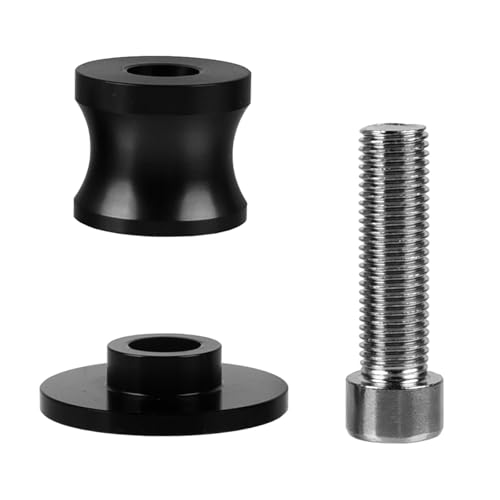 2pcs M8 Z900 Swingarm Spools,Swingarm Spools Sliders CNC Swing Arm Stand Screw Compatible With Z900 2000-2025(Black) - color: Swingarm Sliders-black