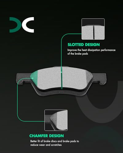 SCITOO Ceramic Brake Pads Kits Fit For Ford For Escape 2005-2012 - size: Front D1047 [4PCS]