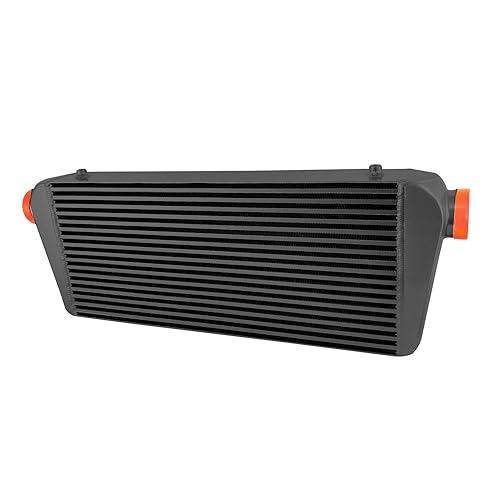 Universal Aluminum Front Mount Intercooler 34 2/3" x 11 4/5" x4" Inlet/Outlet 3"