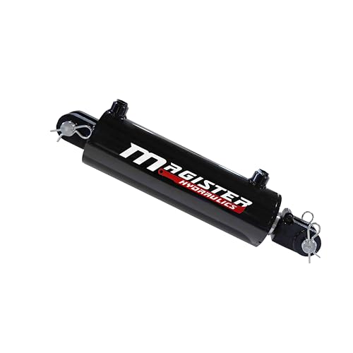 Hydraulic Cylinder 5" Bore x 20" Stroke, Welded Hydraulic Ram with Clevis Ends, Double Acting Hydraulic Piston 3500 PSI (WCL 5x20) - color: 20" Stroke, size: 5" Bore