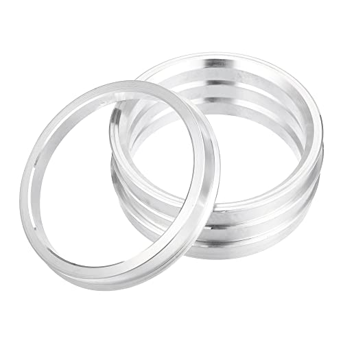 X AUTOHAUX 4pcs OD 76mm to ID 66.6mm Aluminum Alloy Car Auto Hub Centric Rings Wheel Bore Center Spacer Replacement - size: 76mm-66.6mm