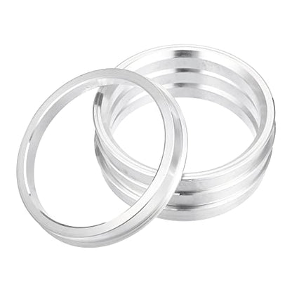 X AUTOHAUX 4pcs OD 76mm to ID 66.6mm Aluminum Alloy Car Auto Hub Centric Rings Wheel Bore Center Spacer Replacement - size: 76mm-66.6mm