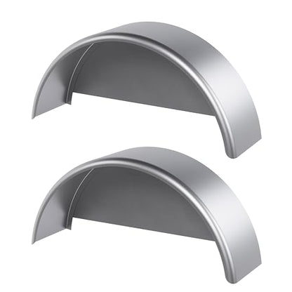 HECASA Single Axle Trailer Fenders W/Fender Backs Fits 14" to 16" Wheels - size: 2 Pcs