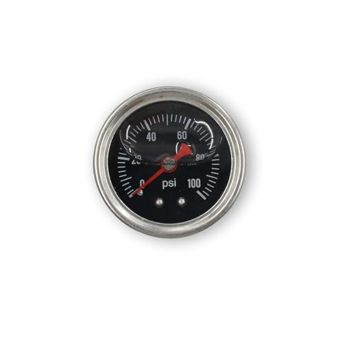 Aluminum Fuel Rail with Oil Gauge Kit Fit for Honda Civic Acura RSX K-series K20 K24 Engines (Red) - color: Red