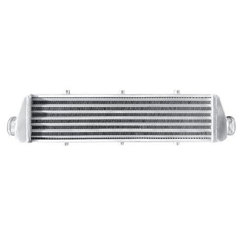 Universal Intercooler 27''x6.6''x2.7" Front Mount Intercooler 2.2'' Inlet and Outlet Aluminum Turbo Intercooler Direct Replacement for Any Turbo Charger system - size: 27''x6.6''x2.7" 2.2''