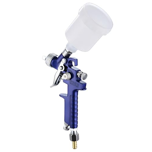 Osilly Car Touch Up Spray Gun with 0.8 mm Nozzle, Vehicle Spraying Gravity Feed Paint Sprayer Include 125ml Capacity Cup, Auto Air Spray Paint Gun, Universal for Motorhome Automobile Truck (Blue) - color: Blue, size: 0.8mm