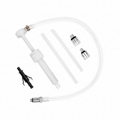 1 SET Car Transmission Fuel Pump Kit, 8cc Per Pump Stroke Oil Change Tool with 3rd Hand Adapter, Hand Push Transfer for Lower Unit Gear & Differential Oil, for Car Boat Motorcycle (White)