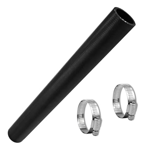 2" ID Straight Coolant Radiator Hose, 12” Length, Heavy-Duty 3-Ply Reinforced Silicone Elbow Coupler Hose for Turbo Intake, Cooling System, Marine & Industrial Use - style: Straight