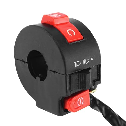 PRO BAT Left Kill Light Starter Switch 8 Wire 3 Function - style: 50cc Switch with Male Plugs