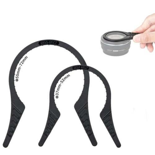 2 Packs Camera Lens Filter Wrench Kit, CPL UV ND Filter Removal Wrench Tool Set, Fit 37mm-52mm 55mm-72mm Lens Thread for Canon Nikon Sony Fujifilm Olympus Panasonic and Other Camera - size: for 37-72mm Lens Thread