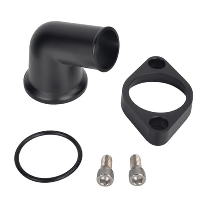 15° Swivel Water Neck Aluminum Black Thermostat Housing - color: Black, size: 15 Degrees Style1
