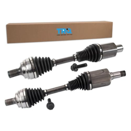 TRQ Front 2 Piece CV Axle Shaft Assembly Set - style: CSA32741