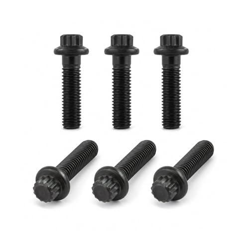 6 PCS Starter Mounting Bolts 3903834 Compatible with Dodge Ram 2500 3500 4000 Cummins 5.9L Diesel 2003-2006, 12 Point Starter Motor Mounting Bolt Kit, Replace 3903834 4429834