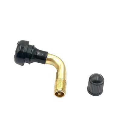 10Pcs Universal PVR50 Tire Valve Stem Bent 90 Degree Angled Tubeless Snap-in Rubber Base Compatible with Most Tubeless Tire Rim Motorcycle Scooter ATV Cars RV Bicycles Trailers - size: PVR50