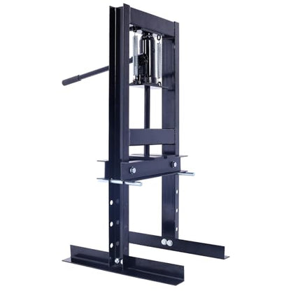 6 Ton H-Frame Hydraulic Shop Press, Adjustable Garage Floor Press with Press Plates, Overload Protection for Automotive Repair & Metalworking, Black