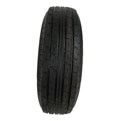 Trailquest ST225/75R15 Radial Trailer Tire on Rim, Silver, 5 Lug with 5x4.5" Bolt Pattern