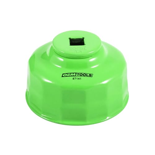 OEMTOOLS 87141 Oil Filter Wrench, 65/67 mm 14 Flute, Oil Filter Cap Prevents Slipping, Use with a 3/8" Drive Tool, Rust Resistant - style: 65/67 mm 14 Flute