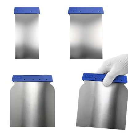 4PCS Car Body Filler Spreader Kit,4 Sizes Car Scraper