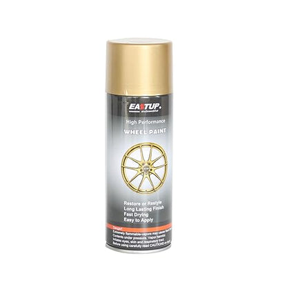 EASTUP Premium Metallic Acrylic Enamel Wheel Paint 18K Gold Color- Brilliant Finish, High Durability, Fade-resistant, Quick Drying Rim Coating Spray Paint. - color: 10#188-18K Gold