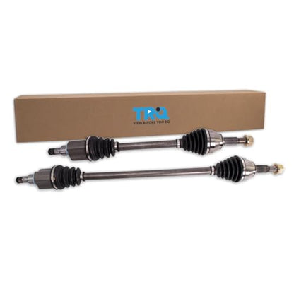 TRQ Front 2 Piece CV Axle Shaft Assembly Set - style: CSA34185