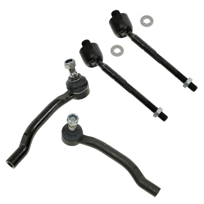 TRQ Inner and Outer Driver and Passenger Side Tie Rod Set 4 Piece - style: PSA55167
