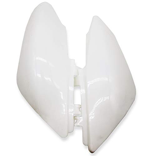 CLEO Plastics Kit with Black Seat for CRF50 XR50, Chinese 50cc Dirt Pit Bike,Fenders Fairings Replacement Plastic with Seat(white)