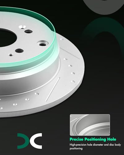 SCITOO Front 11.65" Rear 12.32" Brake Pads and Rotors Kits Brakes Kit - size: 31369+D1521 & 31368+D1088 [4+8PCS]