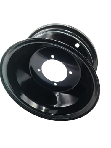 4 Bolt 10"X4.75" FRONT Wheel Rim for 150cc Taotao ATA150D 150GK ATVs and Go-Karts, 10mm Bolt Holes, Black