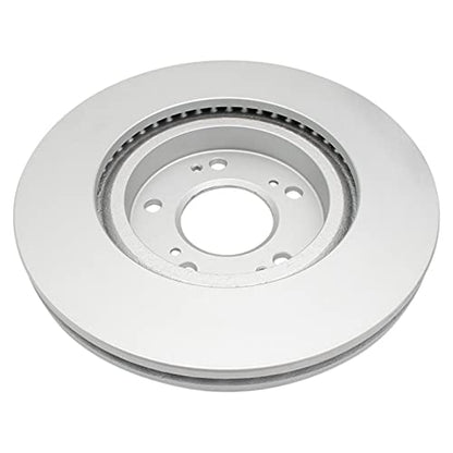 TRQ Front & Rear Brake Rotors Set Premium G-Coated - style: BKA14749