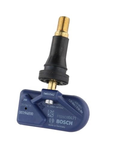 Bosch QF0471 Universal TPMS Sensor, 315MHz/433MHz, Rubber Stem