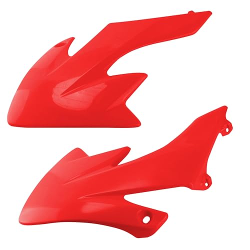 PRO BAT 7 PCs CRF50 Plastic Fender Kit with Fork Suspension Guard Cover - color: White, Red