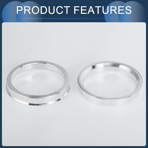 Hub Centric Rings, 57.1mm ID to 67.1mm OD Vehicle Wheel Hubrings Aluminum Alloy, 4 Pcs - size: 57.1mm to 67.1mm