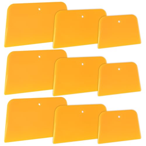 9 Pack Body Filler Spreader, Reusable Plastic Spreader for Applying Putty