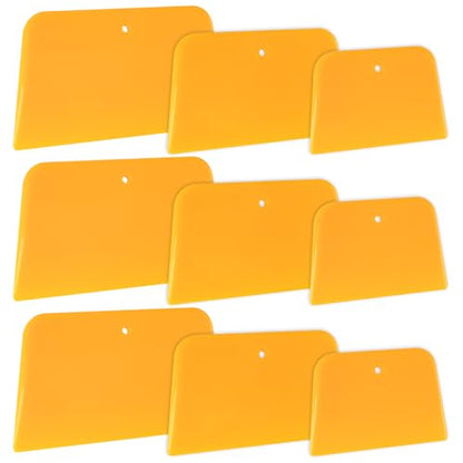 9 Pack Body Filler Spreader, Reusable Plastic Spreader for Applying Putty