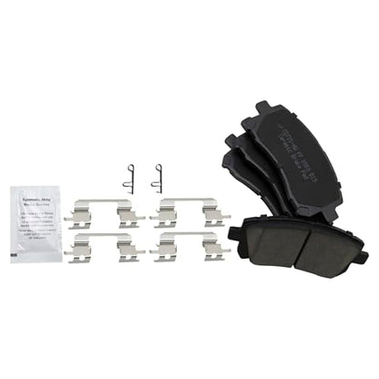 TRQ Front and Rear Ceramic Brake Pad and Rotor Set - style: BKA11741