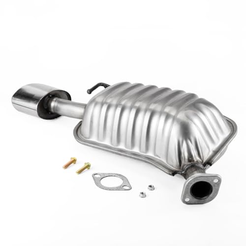 100% Stainless Steel Rear Exhaust Muffler for Hyundai Sonata 11-14 HS08 - size: For 2011-2014 Hyundai Sonata
