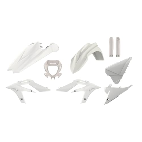 Polisport Motocross MX Replica Plastic Kit - White (2020-2022) - color: White