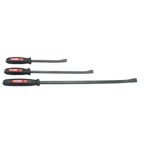 Mayhew Tools Mayhew 61355 Dominator Screwdriver Pry Bar Set, Curved, 3-Piece - color: Red, size: 3-Piece Curved