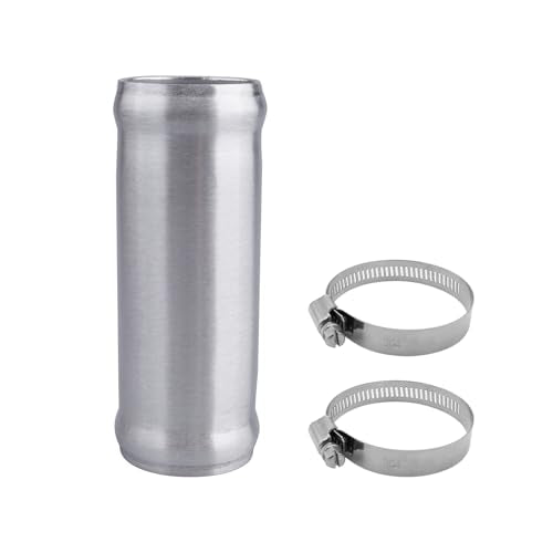 AC PERFORMANCE OD 1.5" Aluminum Tube Hose Joiner with Clamps - size: 1.5" (38mm)