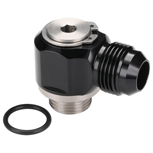 10AN Male Flare Banjo to 8AN -8 ORB Stainless Steel Banjo Bolt Assembly Fitting Adapter Black - size: 10AN to -8 ORB
