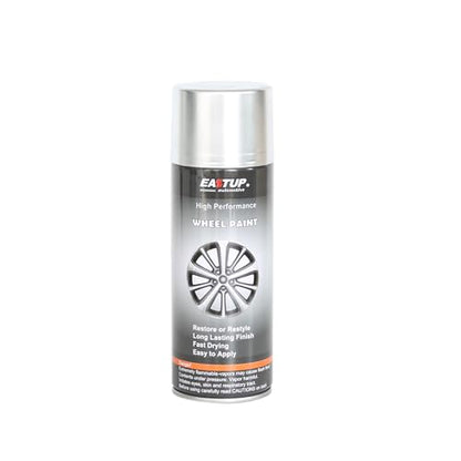EASTUP Machined Silver Metallic Wheel Paint - Brilliant Finish, High Durability, Fade-resistant, Quick Drying Rim Coating - color: #18-Machined Silver